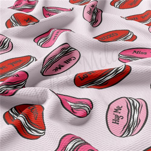 Valentine's Day Liverpool Bullet Textured Stretch Solid Strip Thick Knit Jersey Fabric