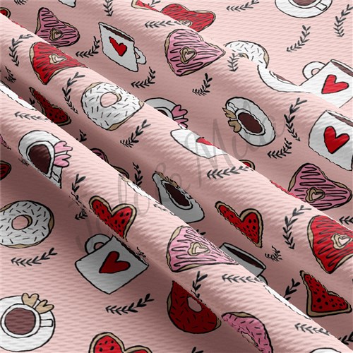 Valentine's Day Liverpool Bullet Textured Stretch Solid Strip Thick Knit Jersey Fabric