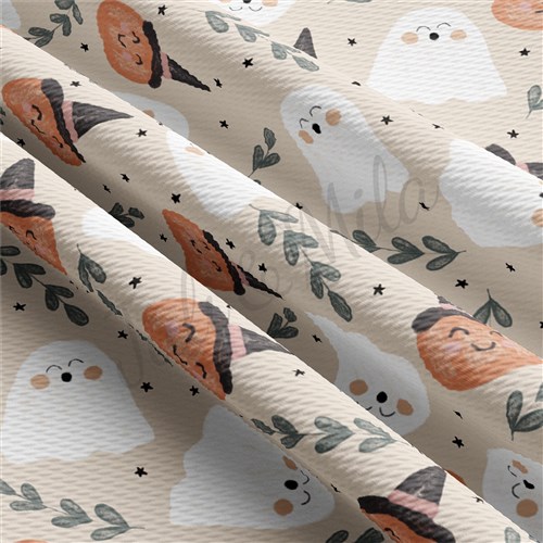 Pumpkin Fall Liverpool Bullet Textured Stretch Solid Strip Thick Knit Jersey Fabric