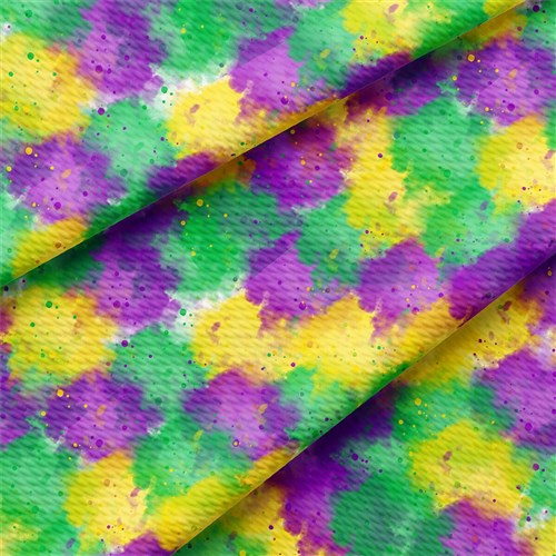 Mardi Gras Printed Liverpool Fabric AA1849 & Get a Free $89.99 Embroidery Bundle