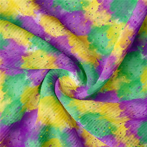 Mardi Gras Printed Liverpool Fabric AA1849 & Get a Free $89.99 Embroidery Bundle