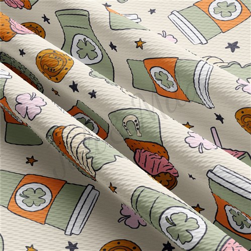 St Patrick's Day Printed Bullet by the yard AA1233 & Get a Free $89.99 Embroidery Bundle