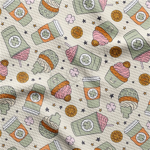 St Patrick's Day Printed Bullet by the yard AA1233 & Get a Free $89.99 Embroidery Bundle