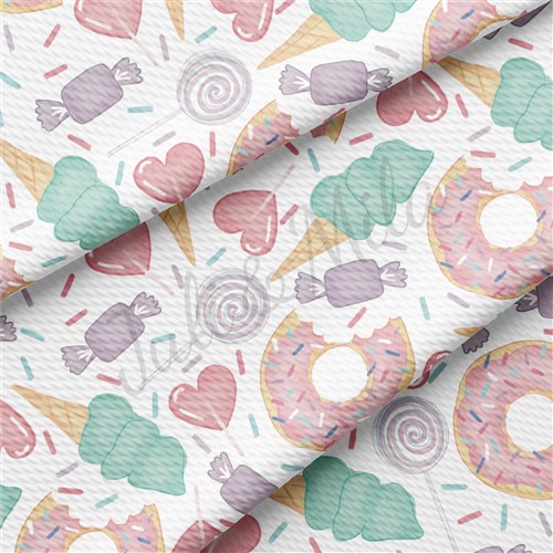 Valentine's Day Printed Liverpool Bullet Textured Stretch Solid Strip Thick Knit Jersey Fabric