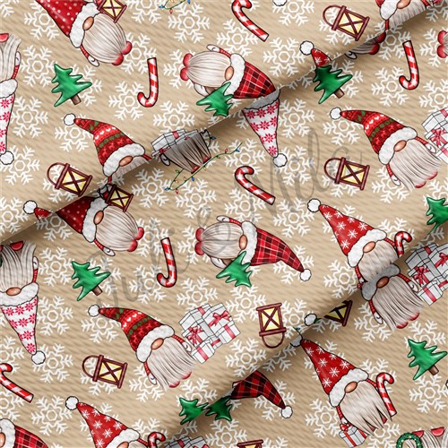Christmas Liverpool Bullet Textured Stretch Solid Strip Thick Knit Jersey Fabric