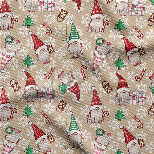 Christmas Liverpool Bullet Textured Stretch Solid Strip Thick Knit Jersey Fabric