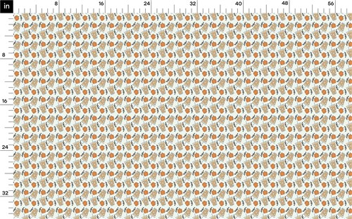 Pumpkin Fall Printed Liverpool Bullet Textured Stretch Solid Strip Thick Knit Jersey Fabric