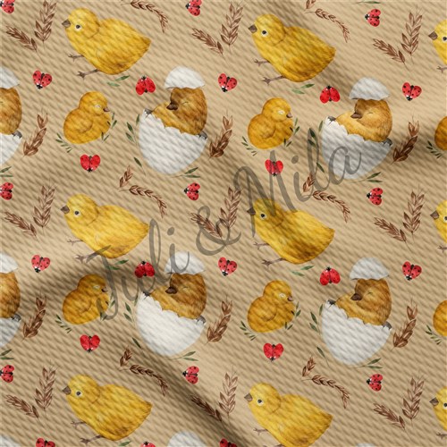 Easter Printed Liverpool Fabric Egg Bunny Pastel (E6) & Get a Free $89.99 Embroidery Bundle