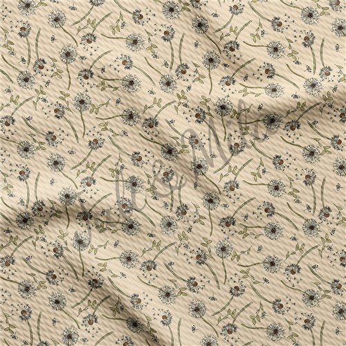 Printed Liverpool Fabric (Floral51) & Get a Free $89.99 Embroidery Bundle