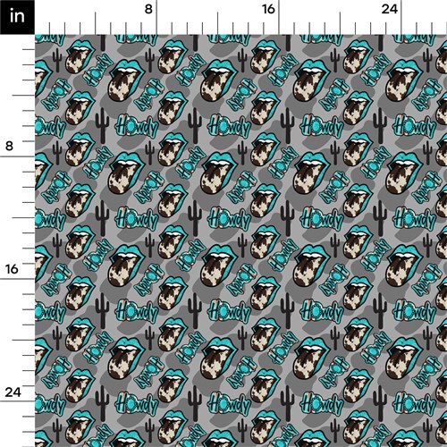 Howdy Western Liverpool Bullet Textured Stretch Solid Strip Thick Knit Jersey Fabric