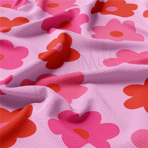 Valentine's Day Liverpool Bullet Textured Stretch Solid Strip Thick Knit Jersey Fabric