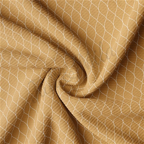 Printed Liverpool Bullet Textured Stretch Solid Strip Thick Knit Jersey Fabric
