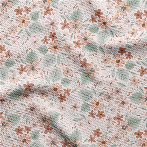 Floral Liverpool Bullet Textured Stretch Solid Strip Thick Knit Jersey Fabric
