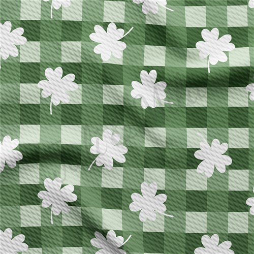 St. Patrick's Day Printed Liverpool Bullet Textured Stretch Solid Strip Thick Knit Jersey Fabric