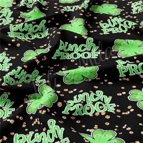St. Patrick's Day Patrick27 Liverpool Bullet Textured Stretch Solid Strip Thick Knit Jersey Fabric