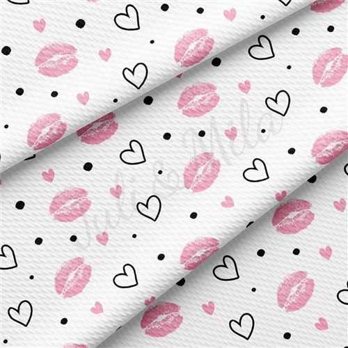 Valentine's Day Liverpool Bullet Textured Stretch Solid Strip Thick Knit Jersey Fabric