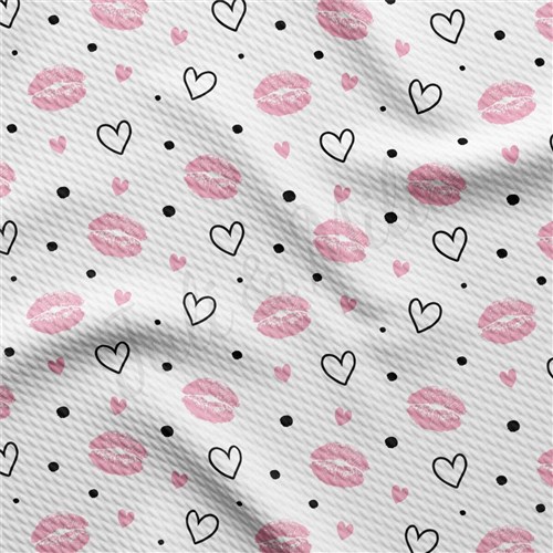 Valentine's Day Liverpool Bullet Textured Stretch Solid Strip Thick Knit Jersey Fabric