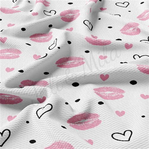 Valentine's Day Liverpool Bullet Textured Stretch Solid Strip Thick Knit Jersey Fabric