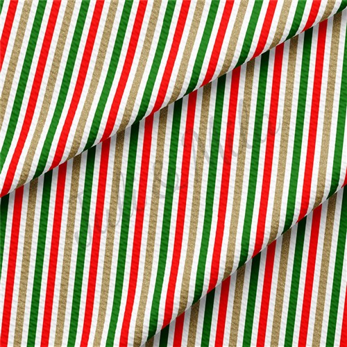 Christmas Liverpool Bullet Textured Stretch Solid Strip Thick Knit Jersey Fabric