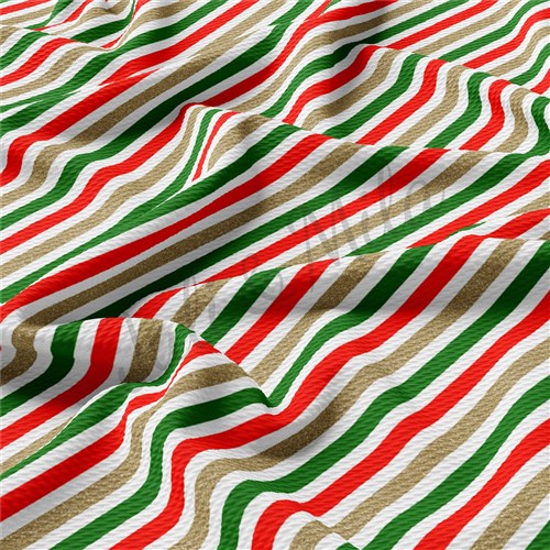 Christmas Liverpool Bullet Textured Stretch Solid Strip Thick Knit Jersey Fabric
