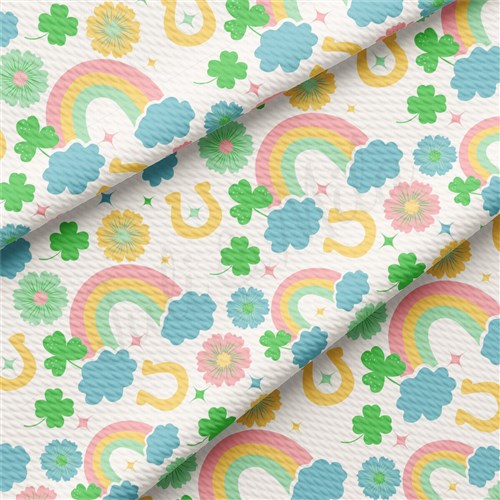 St. Patrick's Day Liverpool Bullet Textured Stretch Solid Strip Thick Knit Jersey Fabric