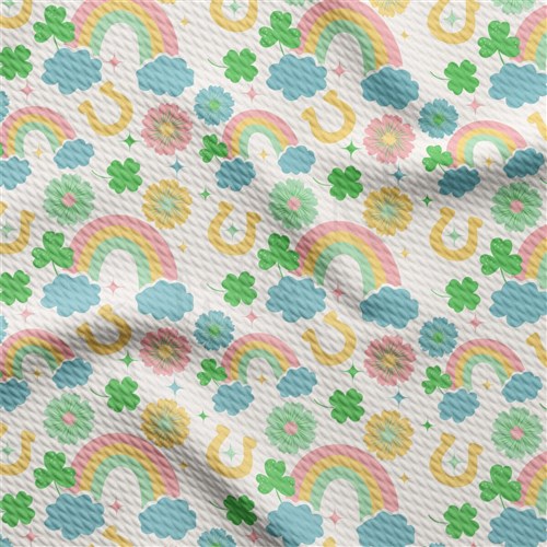 St. Patrick's Day Liverpool Bullet Textured Stretch Solid Strip Thick Knit Jersey Fabric