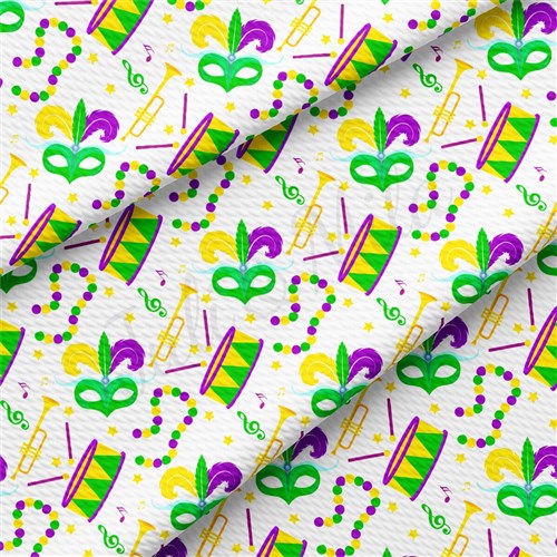 Mardi Gras AA2349 Liverpool Bullet Textured Stretch Solid Strip Thick Knit Jersey Fabric