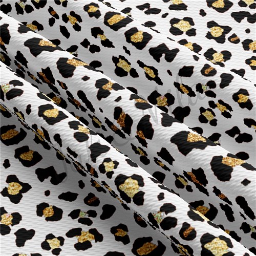 Cheetah Leopard AA184 TBP102 Liverpool Bullet Textured Stretch Solid Strip Thick Knit Jersey Fabric