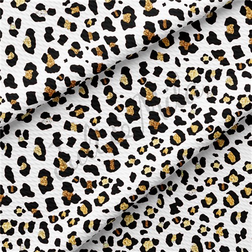 Cheetah Leopard AA184 TBP102 Liverpool Bullet Textured Stretch Solid Strip Thick Knit Jersey Fabric