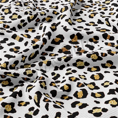 Cheetah Leopard AA184 TBP102 Liverpool Bullet Textured Stretch Solid Strip Thick Knit Jersey Fabric