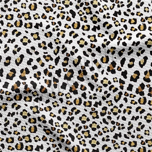 Cheetah Leopard AA184 TBP102 Liverpool Bullet Textured Stretch Solid Strip Thick Knit Jersey Fabric