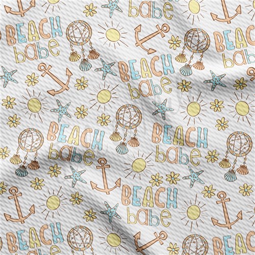 Beach Babe Printed Liverpool 4 Way Fabric AA1487 & Get a Free $89.99 Embroidery Bundle