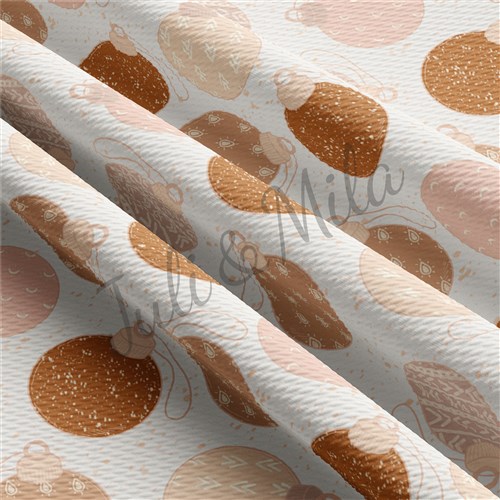 Christmas Printed Liverpool Bullet Textured Stretch Solid Strip Thick Knit Jersey Fabric
