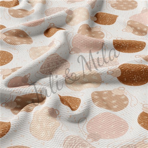 Christmas Printed Liverpool Bullet Textured Stretch Solid Strip Thick Knit Jersey Fabric