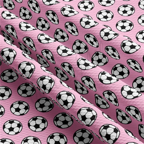 Soccer Liverpool Bullet Textured Stretch Solid Strip Thick Knit Jersey Fabric