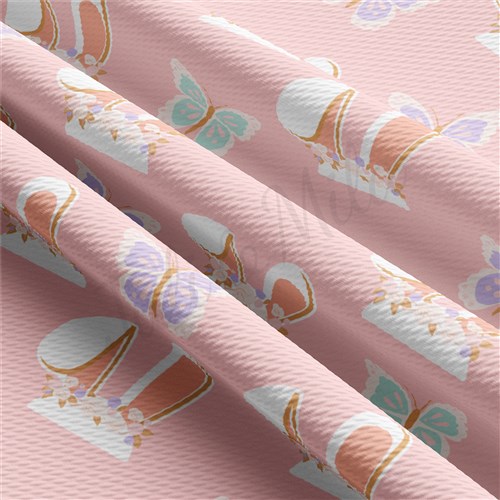 Easter Liverpool Bullet Textured Stretch Solid Strip Thick Knit Jersey Fabric