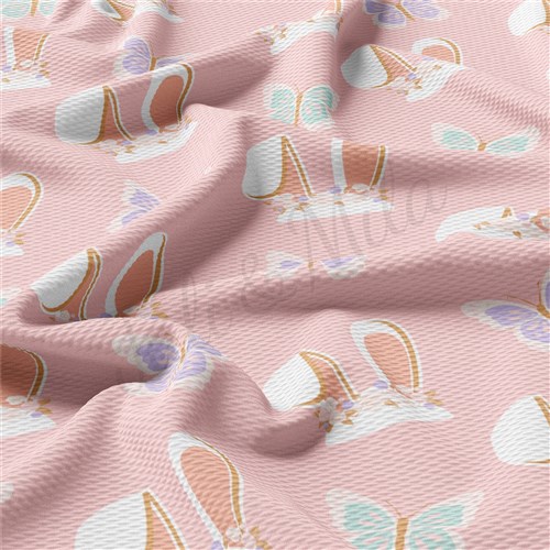 Easter Liverpool Bullet Textured Stretch Solid Strip Thick Knit Jersey Fabric