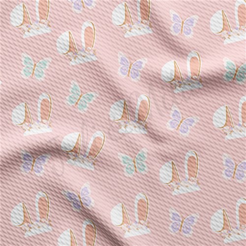Easter Liverpool Bullet Textured Stretch Solid Strip Thick Knit Jersey Fabric