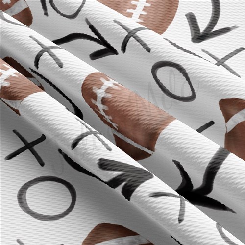 Football Printed Liverpool Bullet Textured Stretch Solid Strip Thick Knit Jersey Fabric