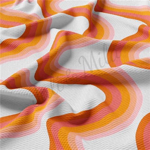 Liverpool Bullet Textured Stretch Solid Strip Thick Knit Jersey Fabric