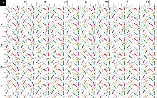 Back to School Printed Liverpool Bullet Textured Stretch Solid Strip Thick Knit Jersey Fabric