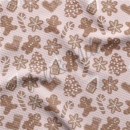 Christmas Printed Liverpool Bullet Textured Stretch Solid Strip Thick Knit Jersey Fabric
