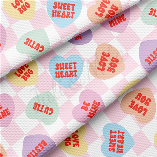Valentine's Day Liverpool Bullet Textured Stretch Solid Strip Thick Knit Jersey Fabric