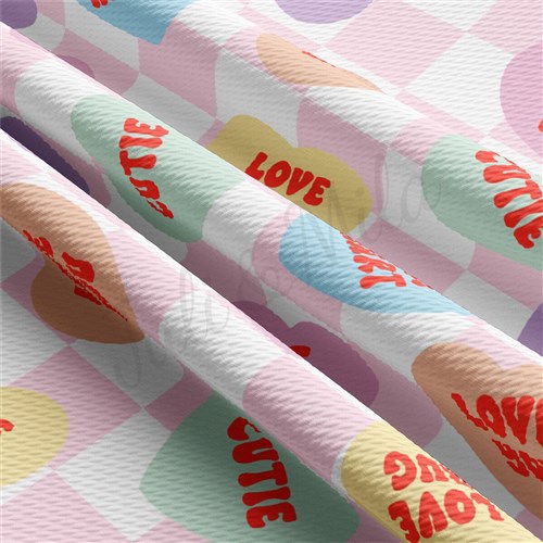 Valentine's Day Liverpool Bullet Textured Stretch Solid Strip Thick Knit Jersey Fabric