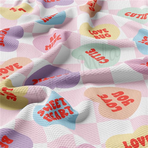 Valentine's Day Liverpool Bullet Textured Stretch Solid Strip Thick Knit Jersey Fabric
