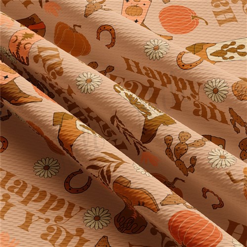 Fall Autumn Halloween Printed Liverpool Fabric AA893 & Get a Free $89.99 Embroidery Bundle