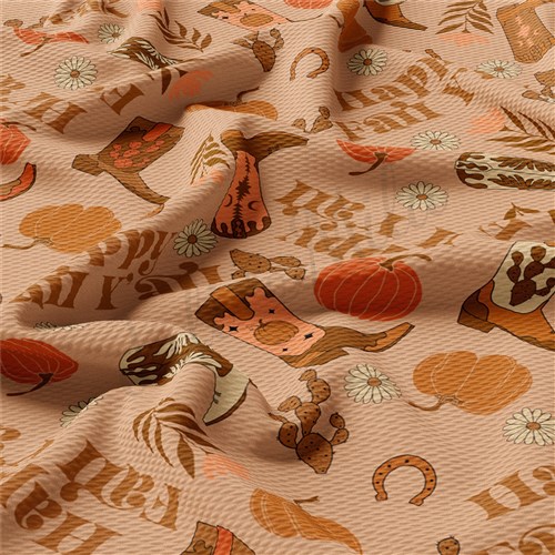 Fall Autumn Halloween Printed Liverpool Fabric AA893 & Get a Free $89.99 Embroidery Bundle