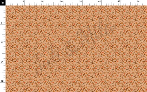 Fall Autumn Halloween Printed Liverpool Fabric AA893 & Get a Free $89.99 Embroidery Bundle