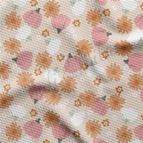 Fall Autumn Pumpkin Liverpool Bullet Textured Stretch Solid Strip Thick Knit Jersey Fabric