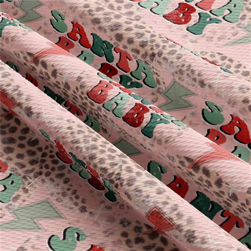 Christmas Christmas Liverpool Bullet Textured Stretch Solid Strip Thick Knit Jersey Fabric